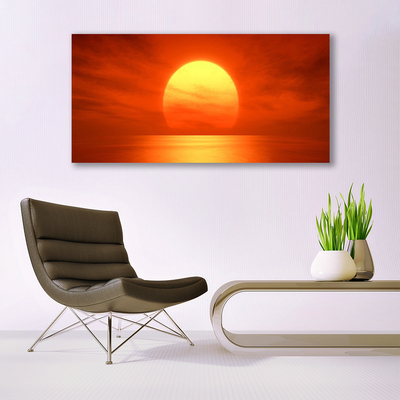 Glasbild aus Plexiglas® Sonne Landschaft