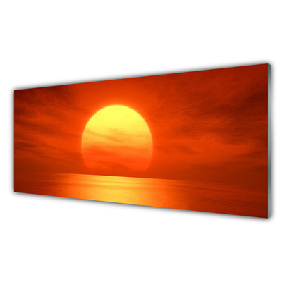 Glasbild aus Plexiglas® Sonne Landschaft