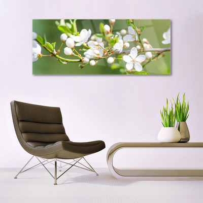 Glasbild aus Plexiglas® Zweige Blumen Pflanzen