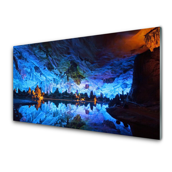 Glasbild aus Plexiglas® Gebirge See Landschaft