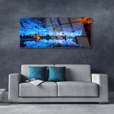 Glasbild aus Plexiglas® Gebirge See Landschaft