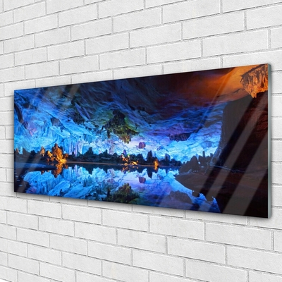 Glasbild aus Plexiglas® Gebirge See Landschaft