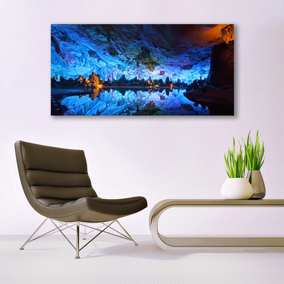 Glasbild aus Plexiglas® Gebirge See Landschaft