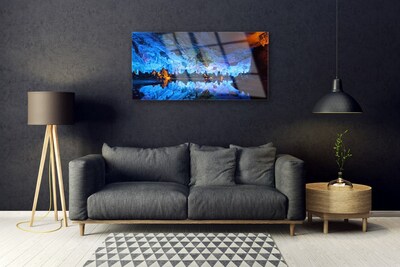 Glasbild aus Plexiglas® Gebirge See Landschaft