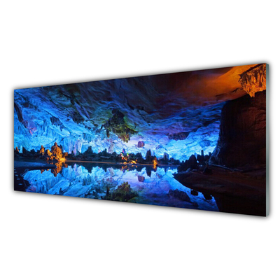 Glasbild aus Plexiglas® Gebirge See Landschaft