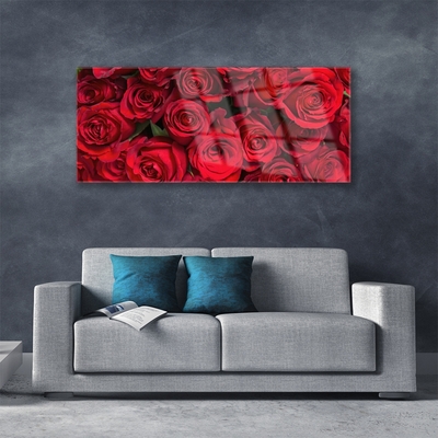 Glasbild aus Plexiglas® Rosen Pflanzen