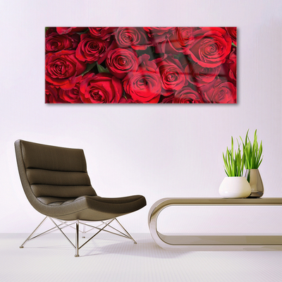 Glasbild aus Plexiglas® Rosen Pflanzen