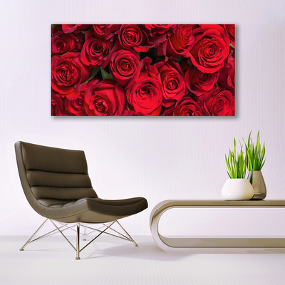 Glasbild aus Plexiglas® Rosen Pflanzen