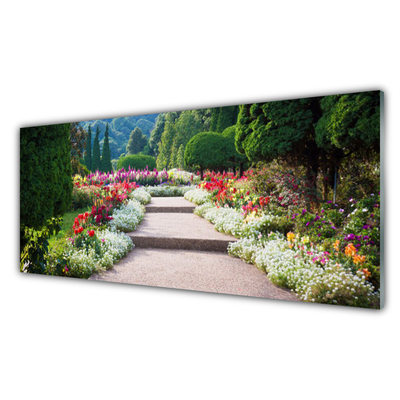Glasbild aus Plexiglas® Treppen Garten Natur