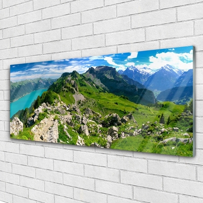 Glasbild aus Plexiglas® Gebirge Natur