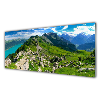 Glasbild aus Plexiglas® Gebirge Natur