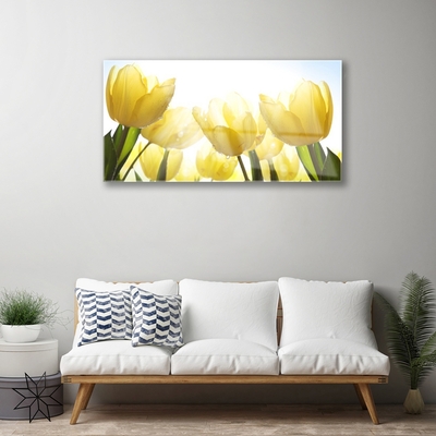 Glasbild aus Plexiglas® Tulpen Pflanzen