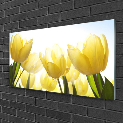 Glasbild aus Plexiglas® Tulpen Pflanzen