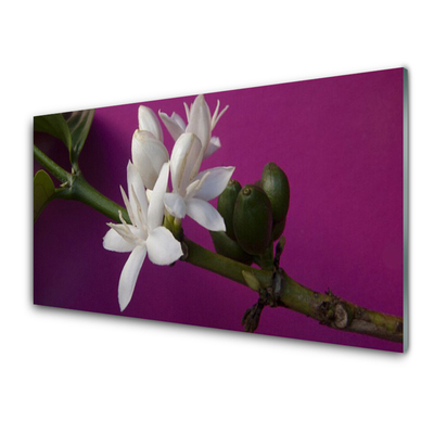 Glasbild aus Plexiglas® Blumen Stengel Pflanzen