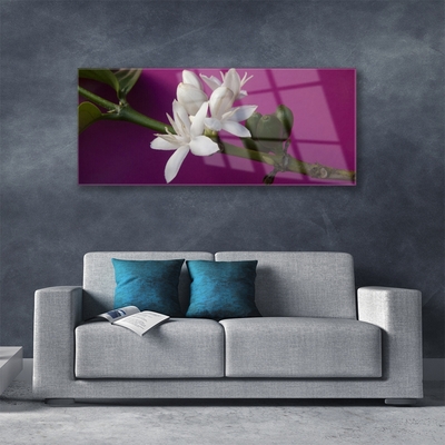 Glasbild aus Plexiglas® Blumen Stengel Pflanzen