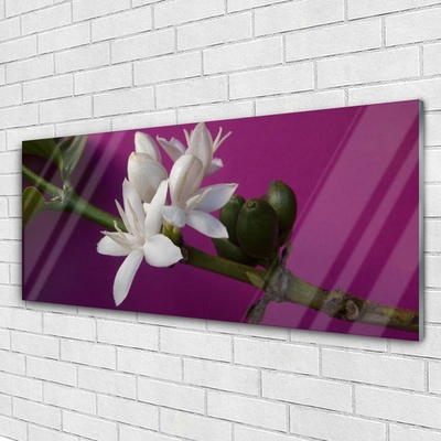 Glasbild aus Plexiglas® Blumen Stengel Pflanzen