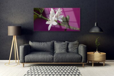 Glasbild aus Plexiglas® Blumen Stengel Pflanzen