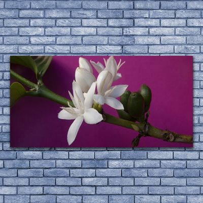 Glasbild aus Plexiglas® Blumen Stengel Pflanzen