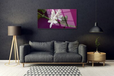 Glasbild aus Plexiglas® Blumen Stengel Pflanzen