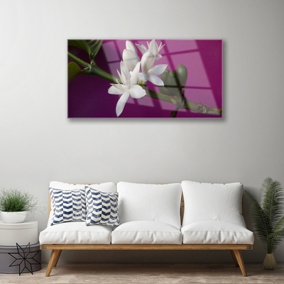 Glasbild aus Plexiglas® Blumen Stengel Pflanzen