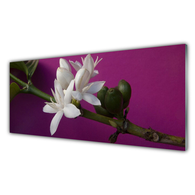 Glasbild aus Plexiglas® Blumen Stengel Pflanzen