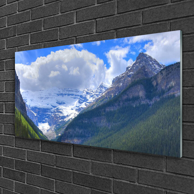 Glasbild aus Plexiglas® Gebirge Landschaft