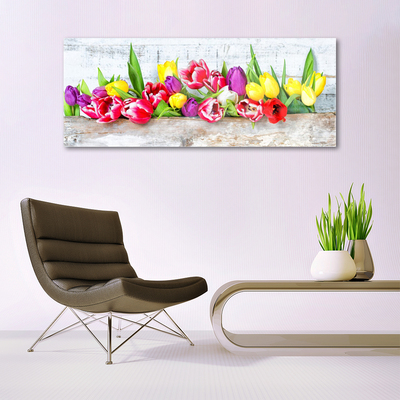 Glasbild aus Plexiglas® Tulpen Pflanzen