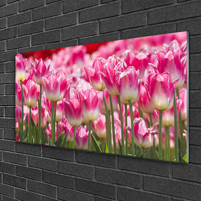 Glasbild aus Plexiglas® Tulpen Pflanzen