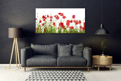 Glasbild aus Plexiglas® Mohnblumen Pflanzen