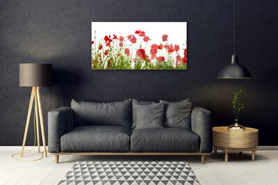 Glasbild aus Plexiglas® Mohnblumen Pflanzen