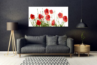 Glasbild aus Plexiglas® Mohnblumen Pflanzen