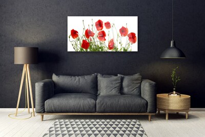 Glasbild aus Plexiglas® Mohnblumen Pflanzen