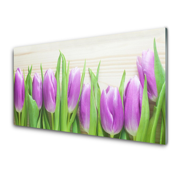 Glasbild aus Plexiglas® Tulpen Pflanzen