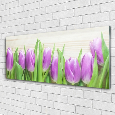 Glasbild aus Plexiglas® Tulpen Pflanzen