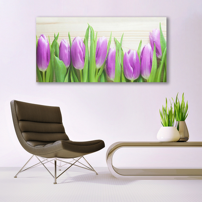 Glasbild aus Plexiglas® Tulpen Pflanzen