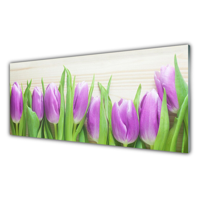 Glasbild aus Plexiglas® Tulpen Pflanzen