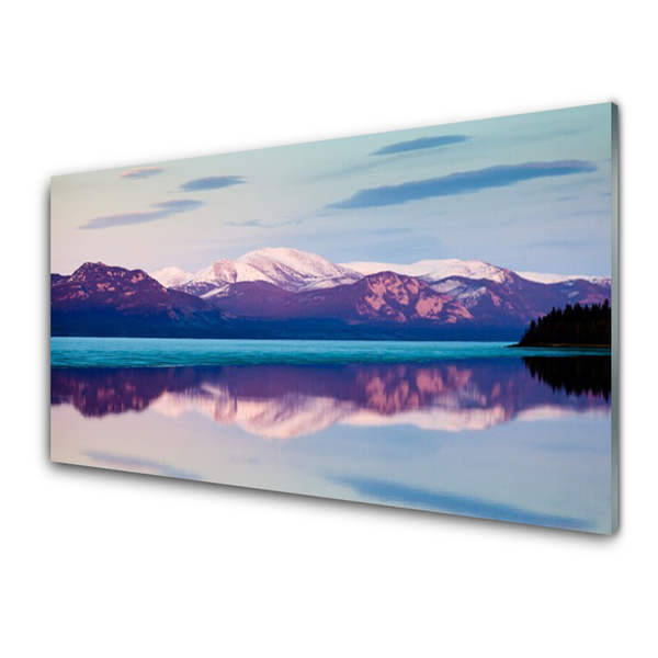 Glasbild aus Plexiglas® Gebirge See Landschaft