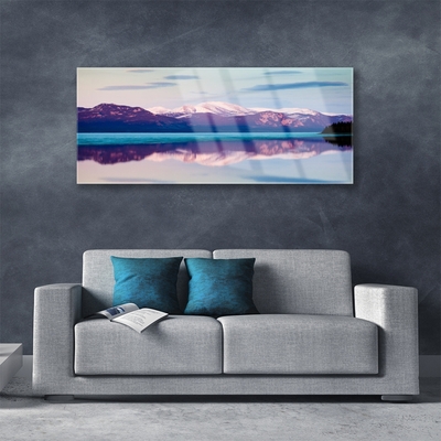 Glasbild aus Plexiglas® Gebirge See Landschaft