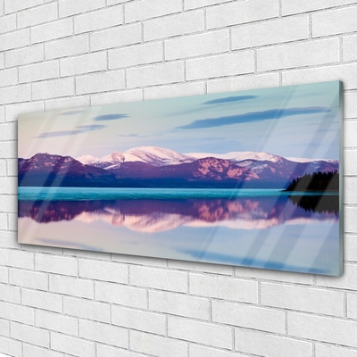 Glasbild aus Plexiglas® Gebirge See Landschaft