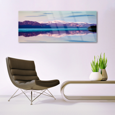 Glasbild aus Plexiglas® Gebirge See Landschaft