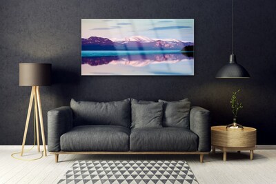 Glasbild aus Plexiglas® Gebirge See Landschaft