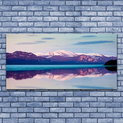 Glasbild aus Plexiglas® Gebirge See Landschaft