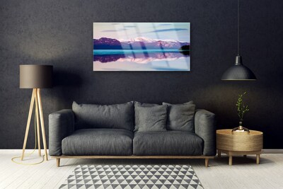 Glasbild aus Plexiglas® Gebirge See Landschaft