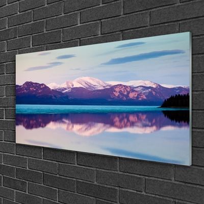 Glasbild aus Plexiglas® Gebirge See Landschaft