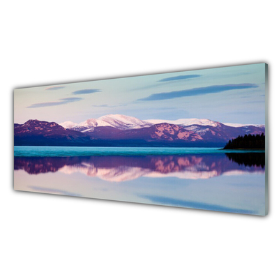 Glasbild aus Plexiglas® Gebirge See Landschaft