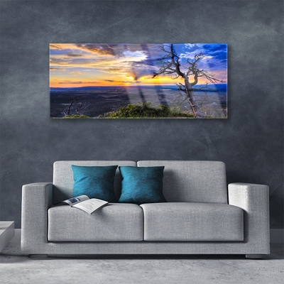 Glasbild aus Plexiglas® Baum Landschaft