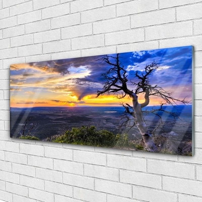 Glasbild aus Plexiglas® Baum Landschaft