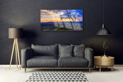 Glasbild aus Plexiglas® Baum Landschaft