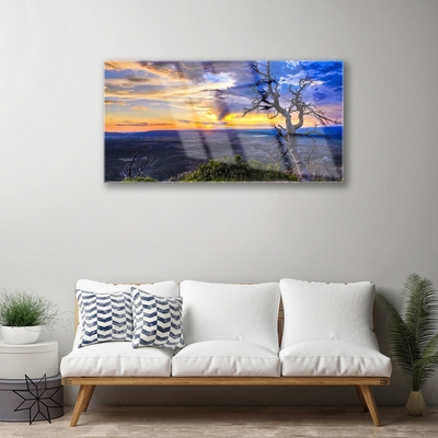 Glasbild aus Plexiglas® Baum Landschaft