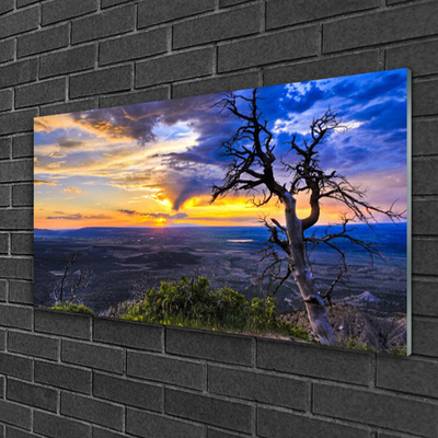 Glasbild aus Plexiglas® Baum Landschaft